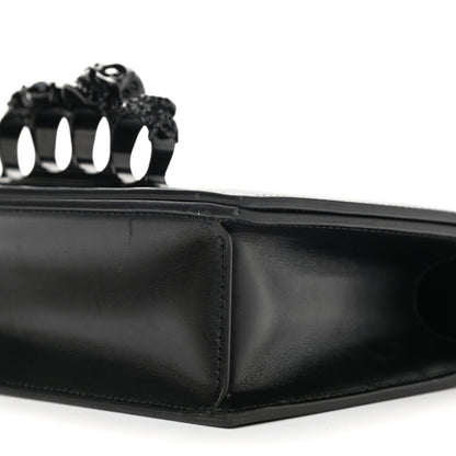 Alexander McQueen Calfskin Knuckle Shoulder Bag Black 9 of 9