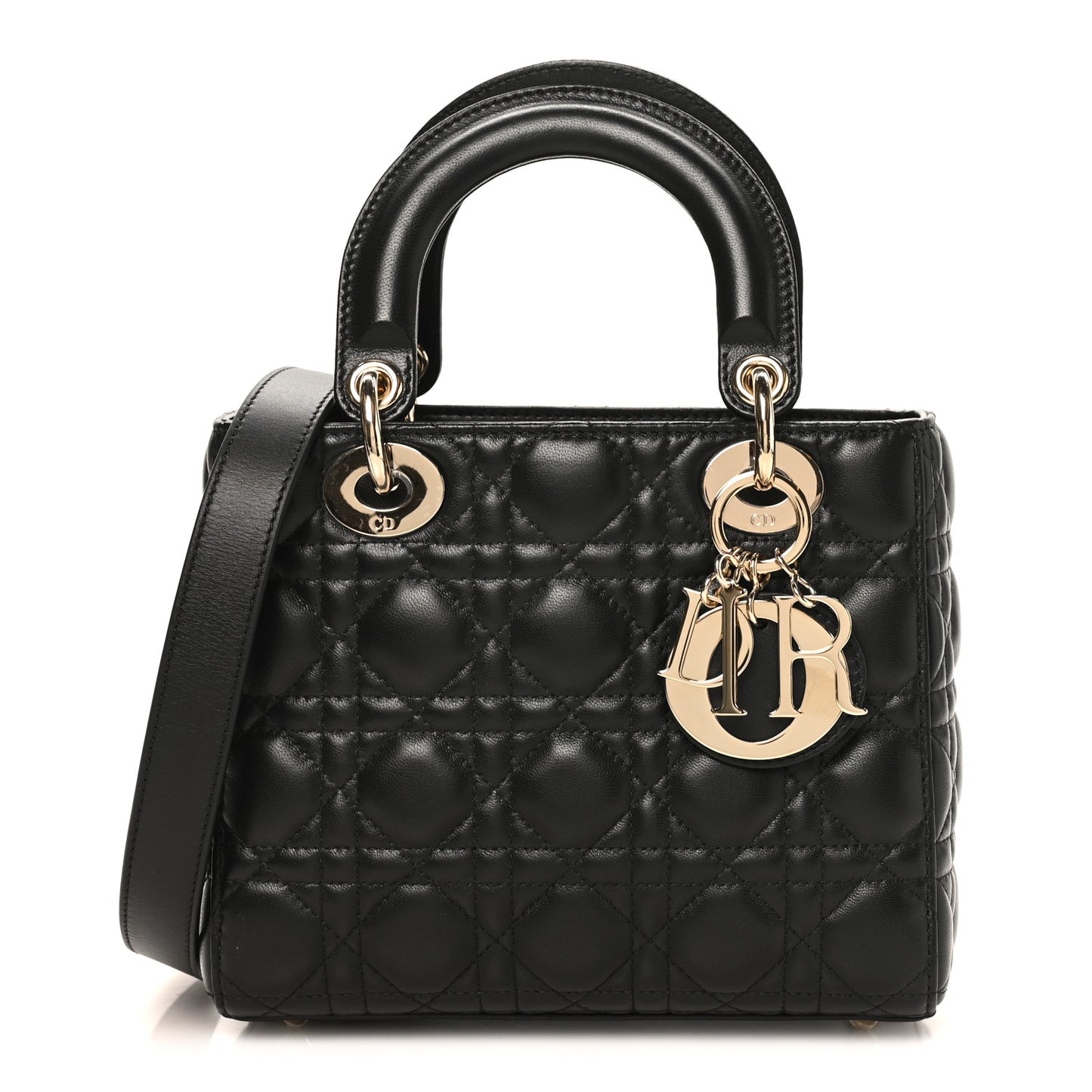 Lambskin Cannage Small My ABCDior Lady Dior Black