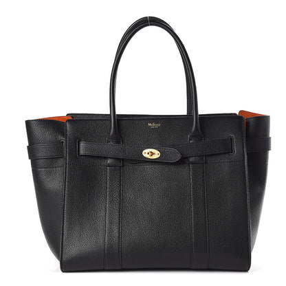 Mulberry Classic Grain Bayswater Zip Tote Black 1 of 11