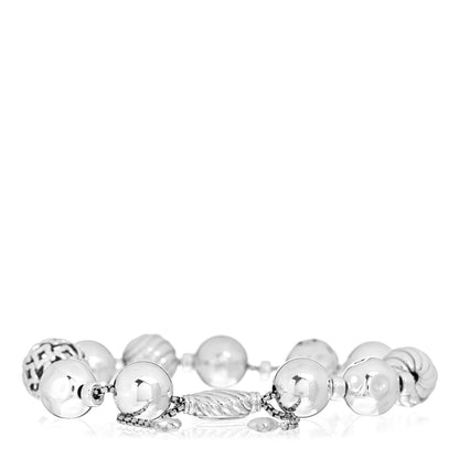 David Yurman Sterling Silver 14mm Elements Bead Bracelet 3 of 4