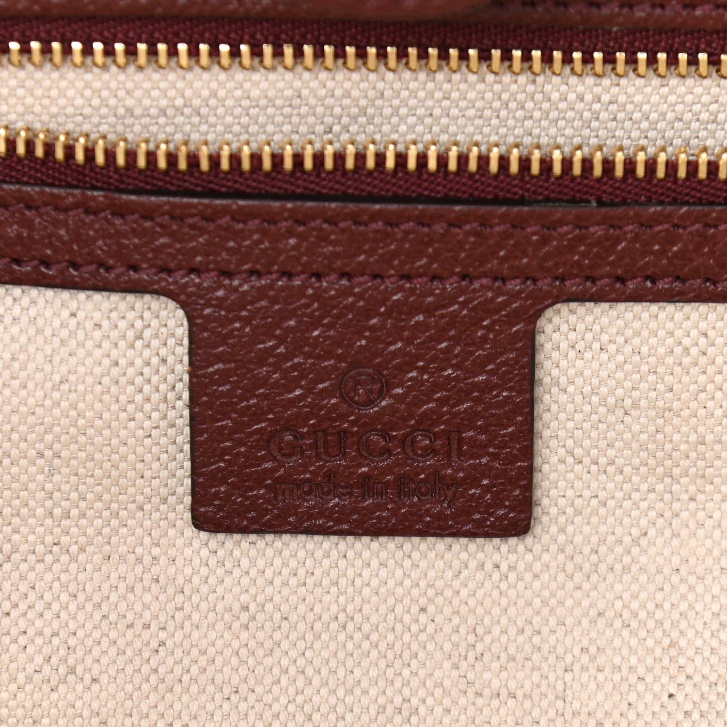 Gucci Monogram Textured Dollar Calfskin Web Medium Ophidia Shopping Tote Sahara Rubino Chardonnay 5 of 13