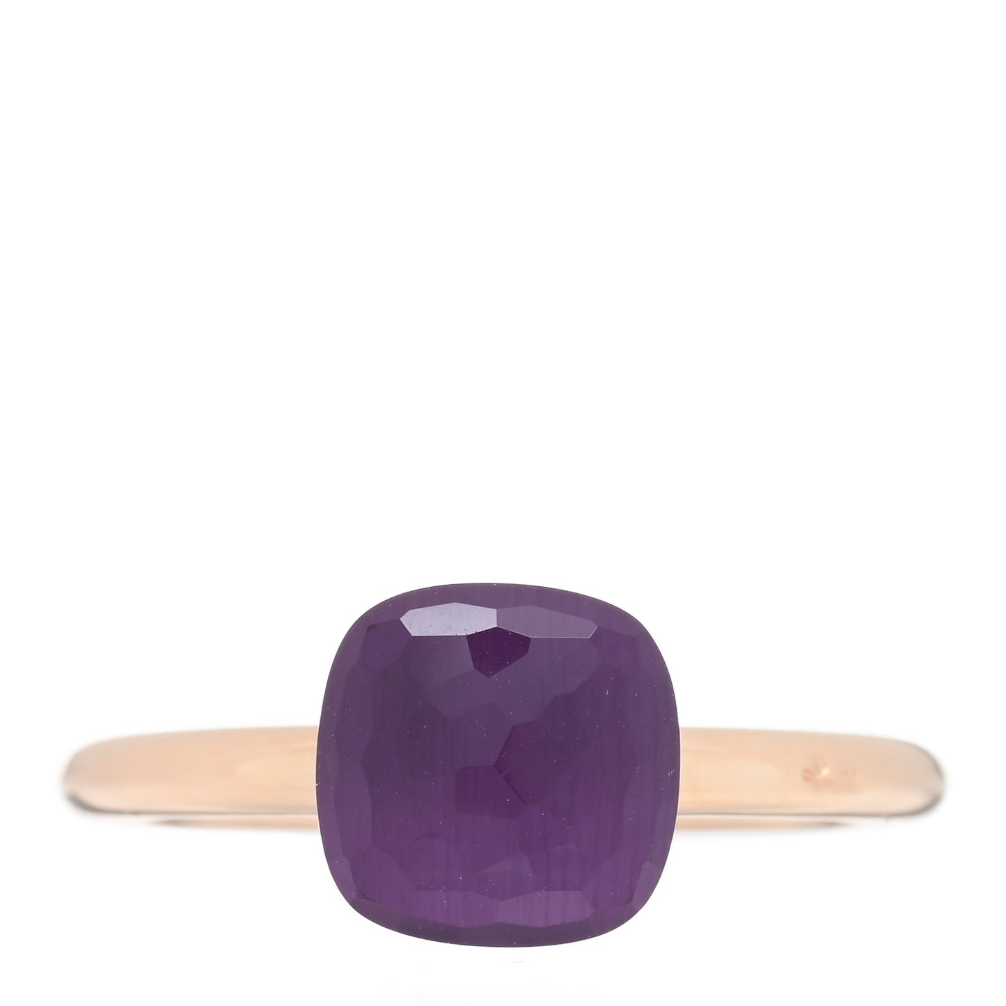 18K Rose Gold Amethyst Petit Nudo Ring 52 6