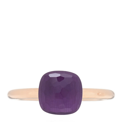 Pomellato 18K Rose Gold Amethyst Petit Nudo Ring 52 6 1 of 4