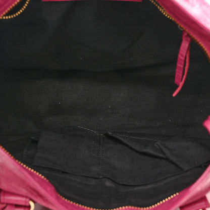 Balenciaga Agneau Classic Gold Hardware S City Rose Dahlia 5 of 12