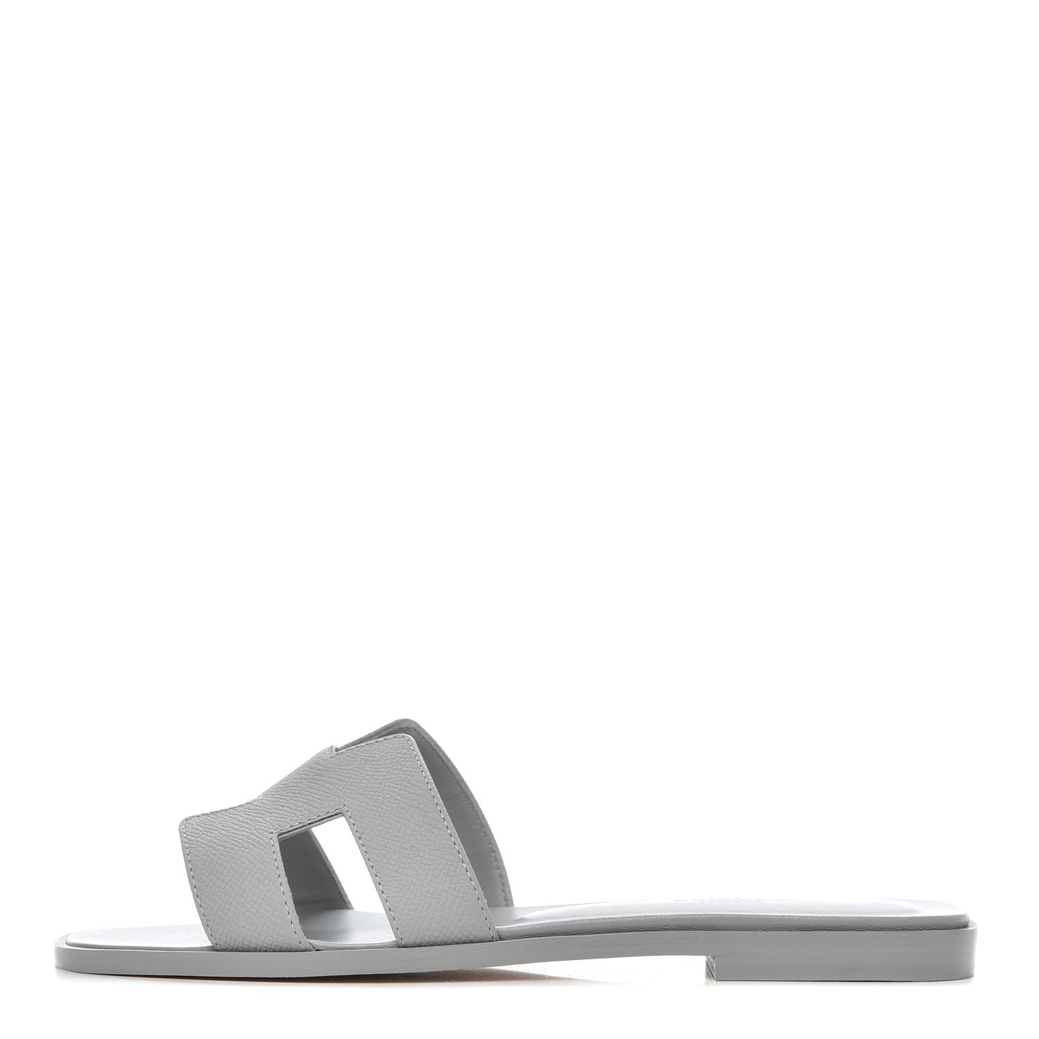 Hermes Epsom Oran Sandals 37 Bleu Glacier 1 of 14