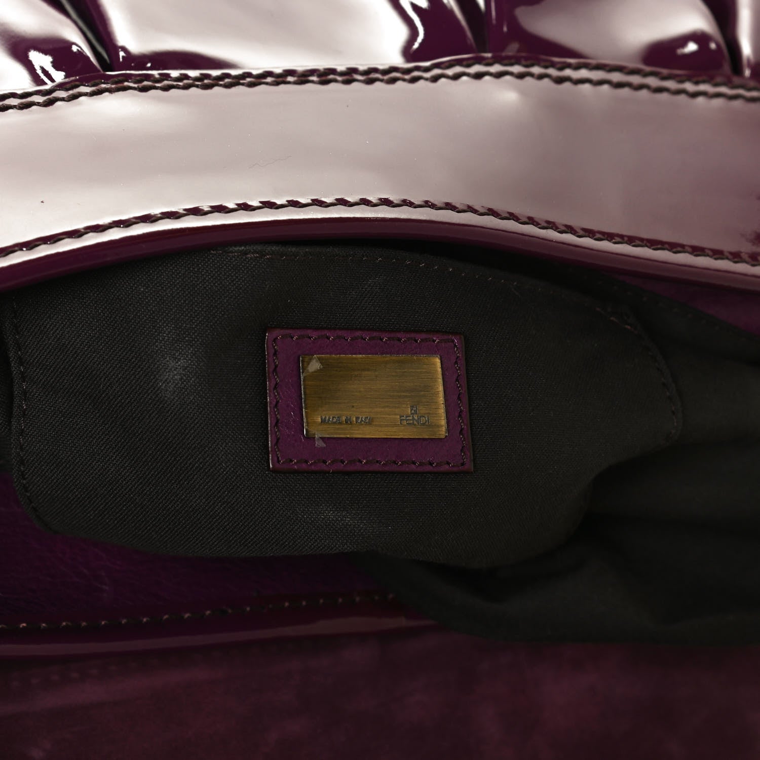 Fendi Patent B Bag Purple 6 of 11