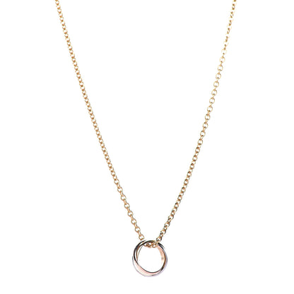 Cartier 18K Pink Yellow White Gold Baby Trinity Pendant Necklace 1 of 7