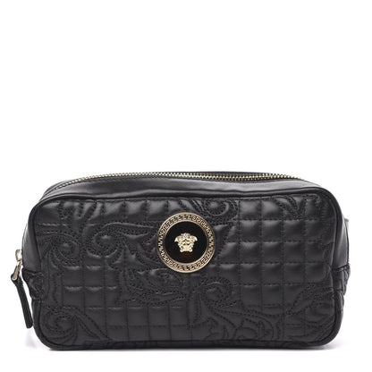 Versace Nappa Barocco Quilted Vanitas Medea Belt Bag Black 1 of 8