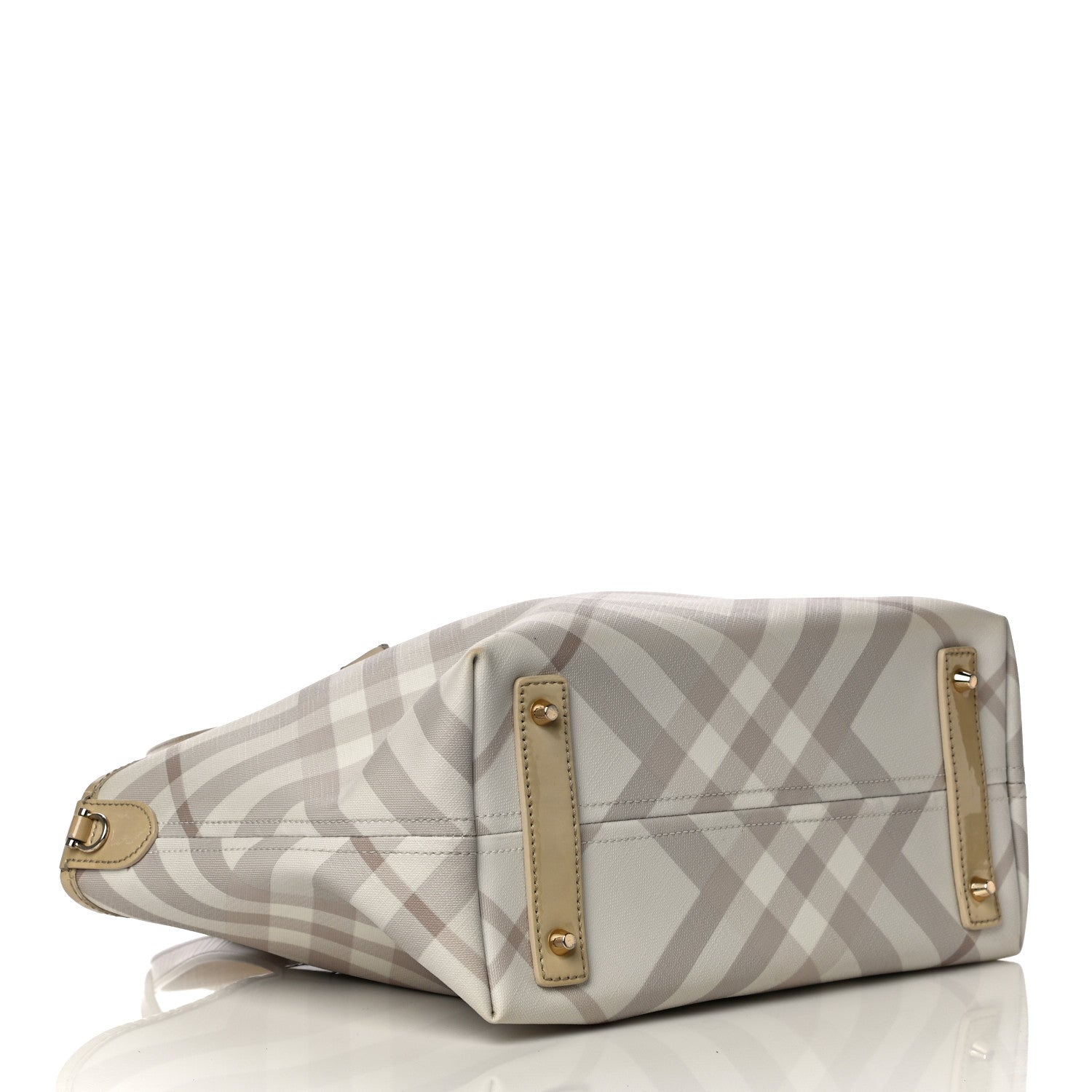 Burberry Supernova Check Small Tote Beige 5 of 15