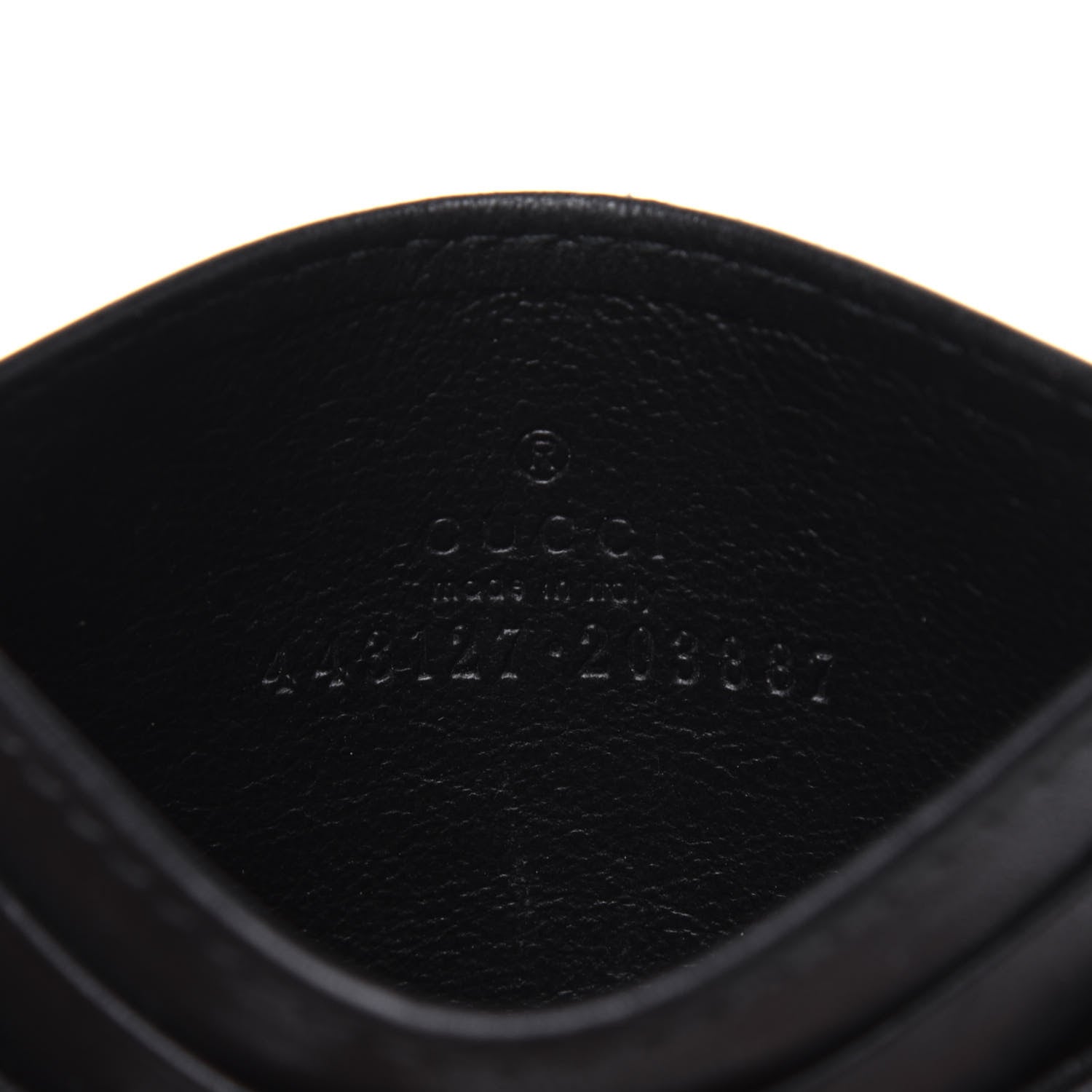 Gucci Calfskin Matelasse GG Marmont Card Holder Black 6 of 10