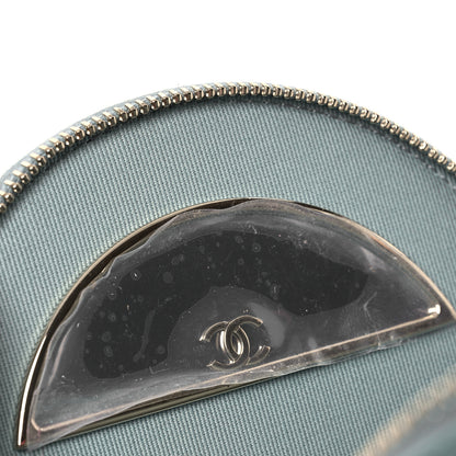 Chanel Caviar Quilted Round Handle With Care Vanity With Chain Blue 12 of 13