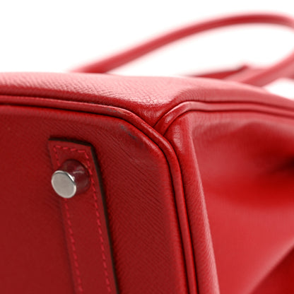 Hermes Epsom Birkin 30 Rouge Casaque 12 of 13