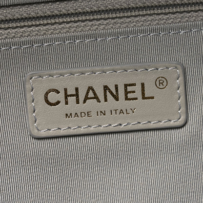 Chanel Bullskin Stitched Medium Shopping Bag Grey 6 of 10