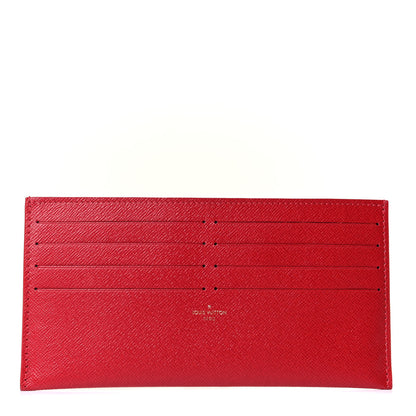 Louis Vuitton Calfskin Felicie Card Holder Insert Cherry 1 of 7