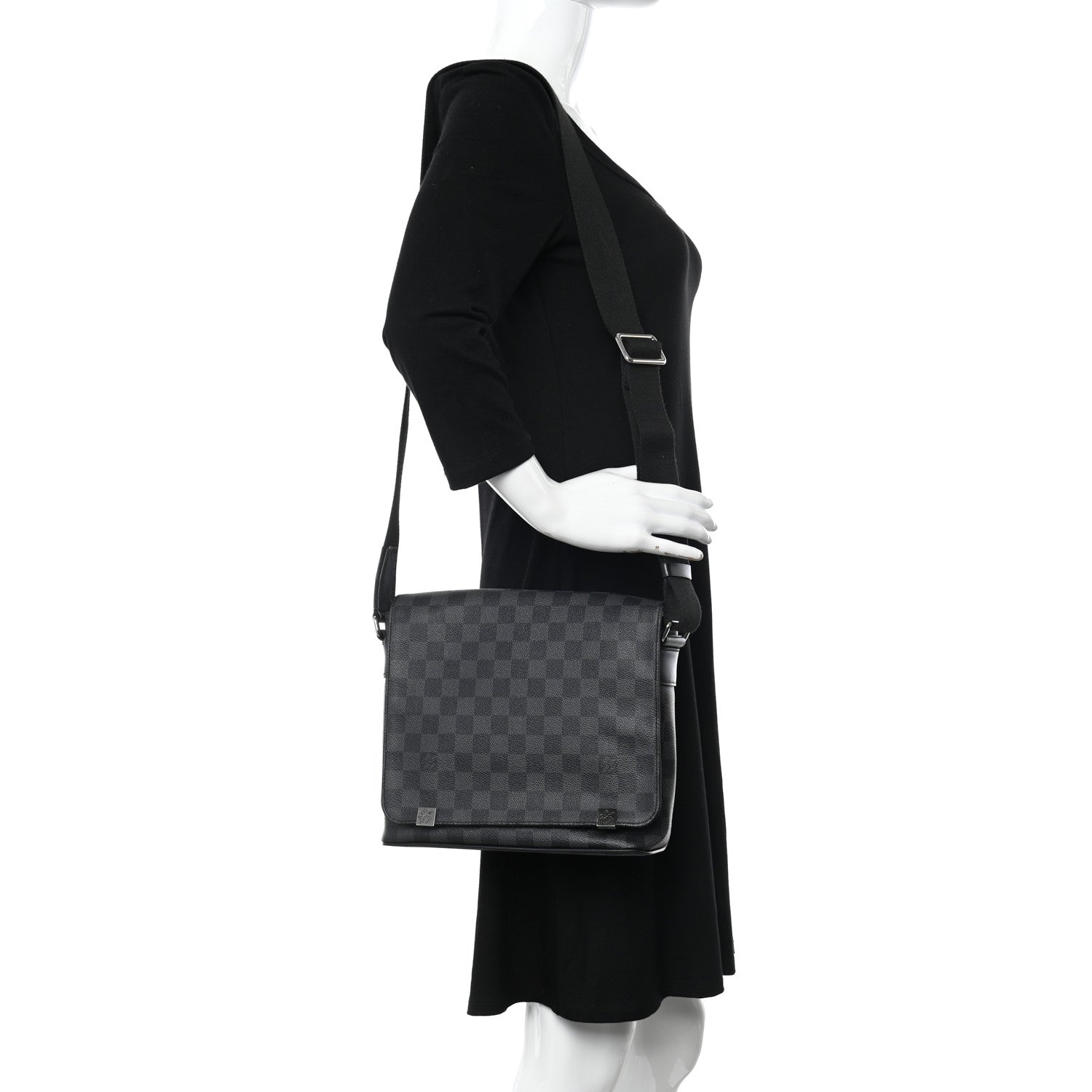 Louis Vuitton Damier Graphite District PM 2 of 10