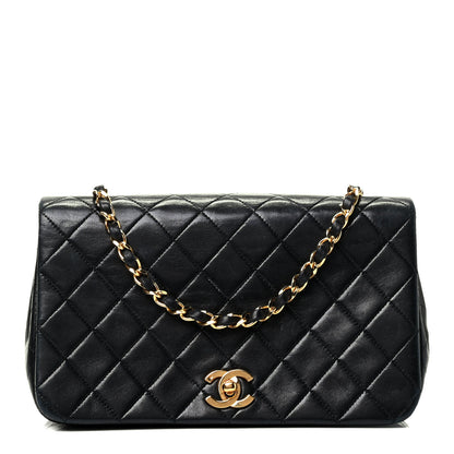 Chanel Lambskin Quilted Small Single Flap Black 1 of 4