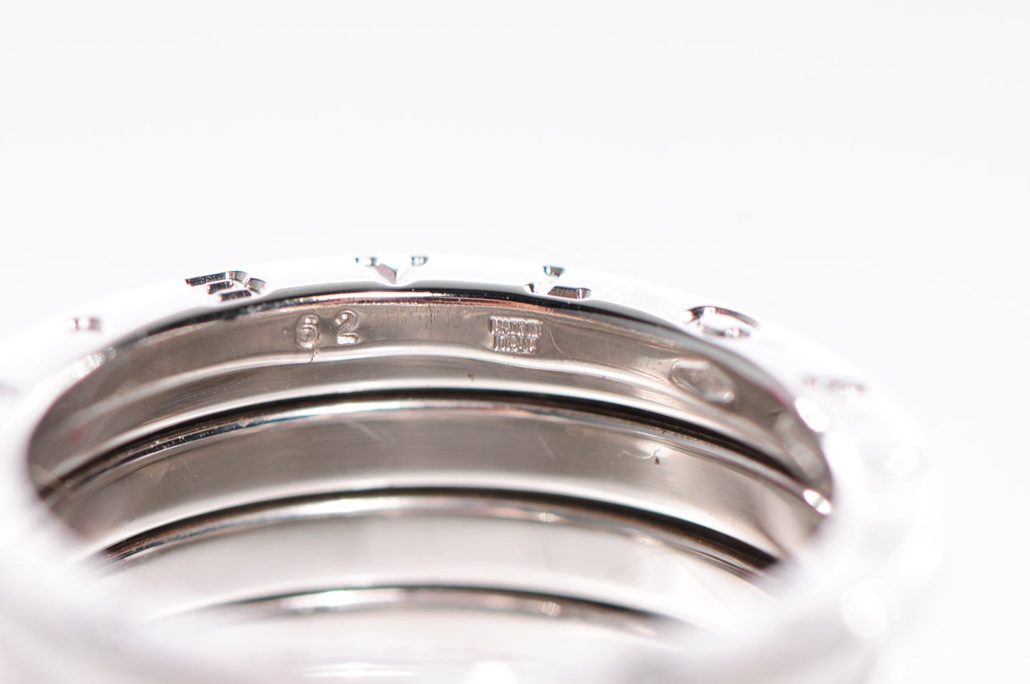 18K White Gold B.Zero1 Four-Band Ring 62 10