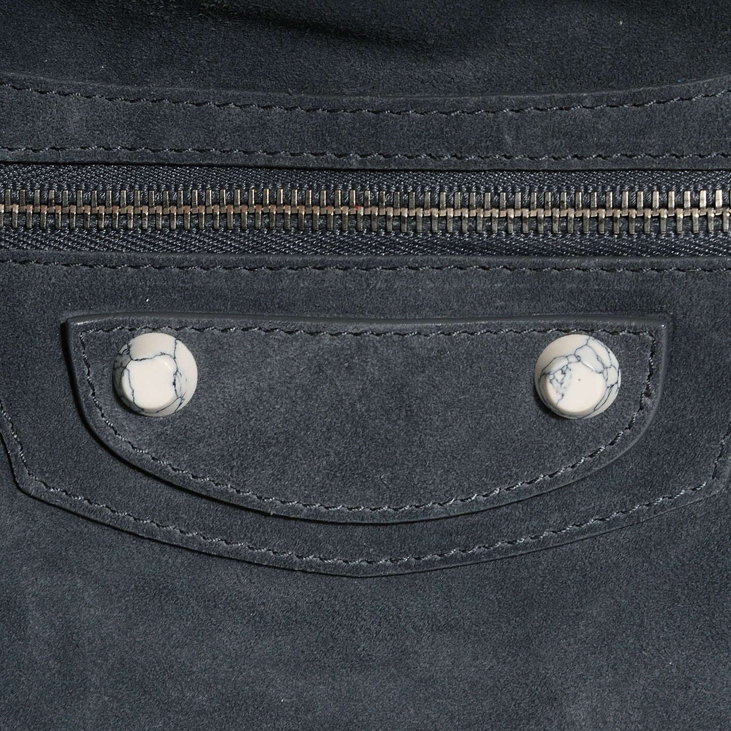 Baby Daim Suede Marble Hardware City Grey