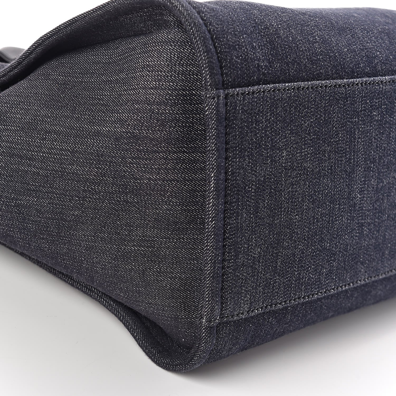 Chanel Denim Large Deauville Tote Dark Blue 9 of 11
