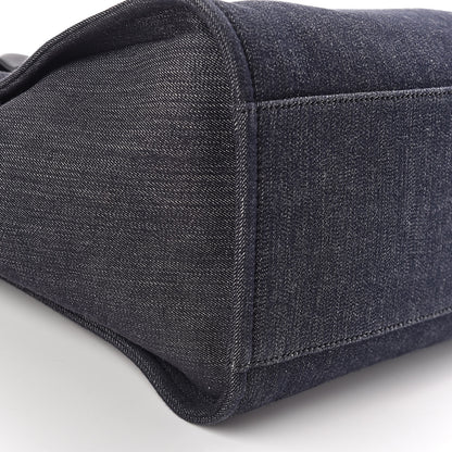 Chanel Denim Large Deauville Tote Dark Blue 9 of 11
