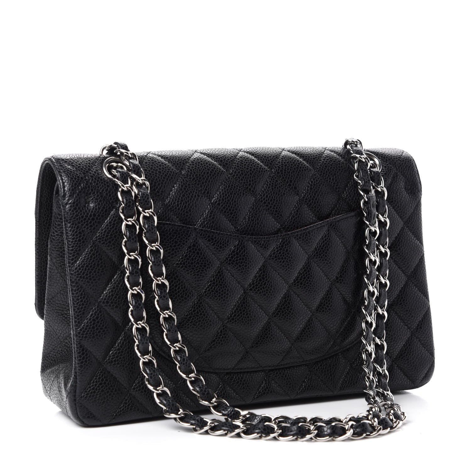 Chanel Caviar Quilted Medium Double Flap Black 3 of 13