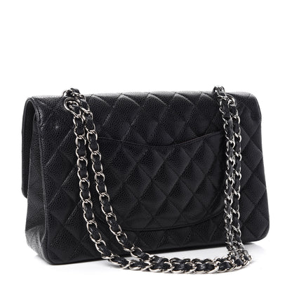Chanel Caviar Quilted Medium Double Flap Black 3 of 13