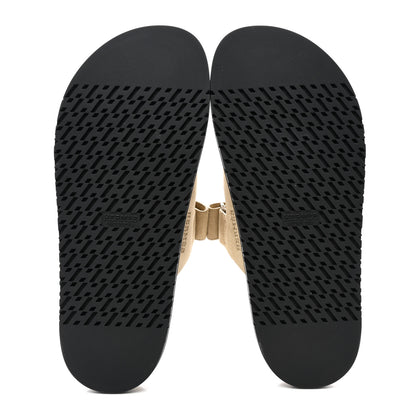 Hermes Suede Goatskin Womens Chypre Sandals 40.5 Beige Lin 5 of 9