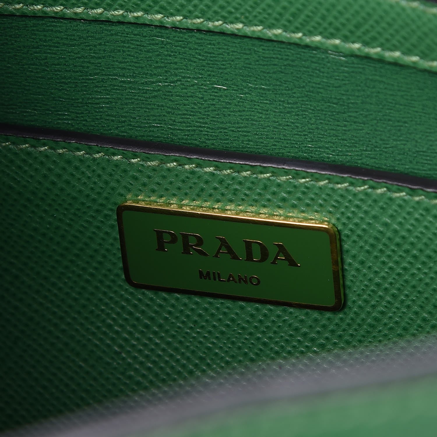 Prada Saffiano Front Pocket Tote Larice 7 of 8