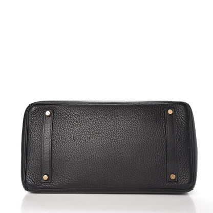 Hermes Taurillon Clemence Birkin 35 Black 4 of 33