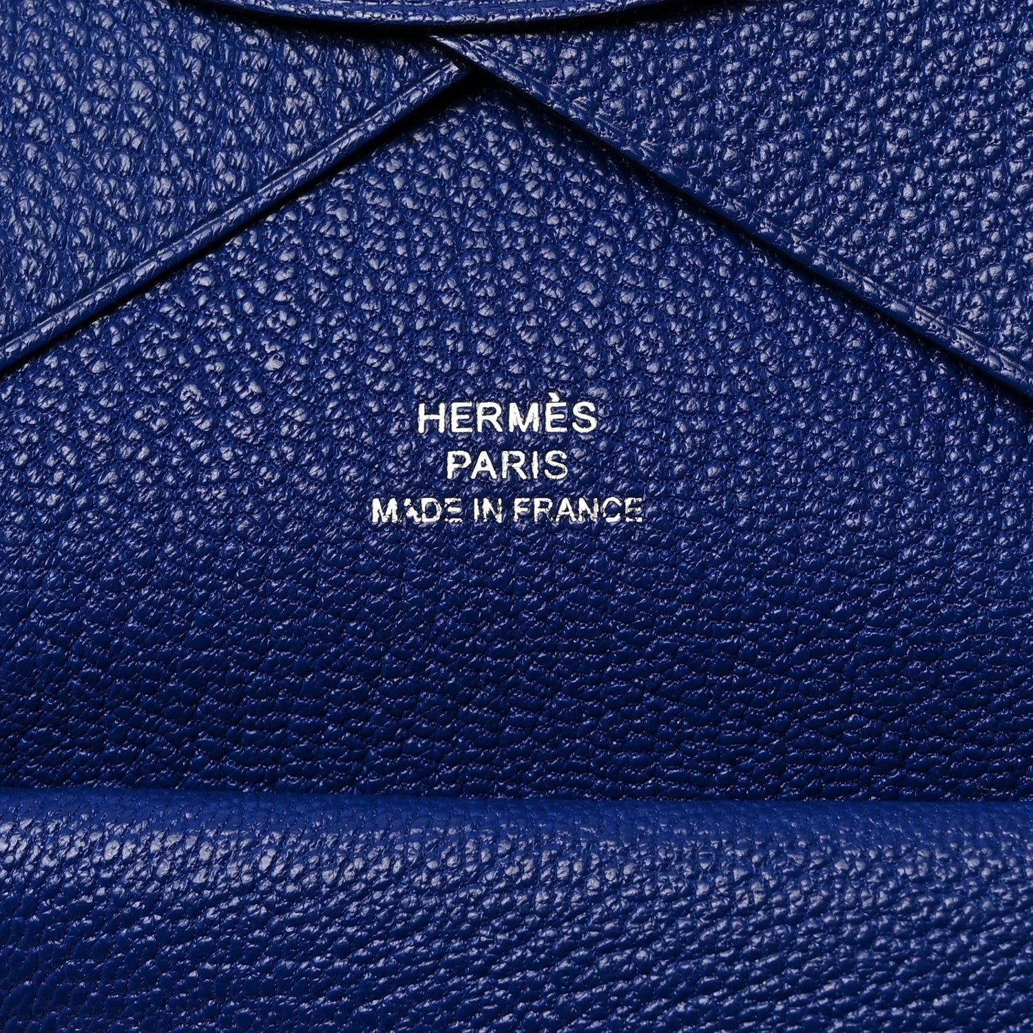 Hermes Chevre Mysore Calvi Duo Card Case Bleu Electrique 6 of 7