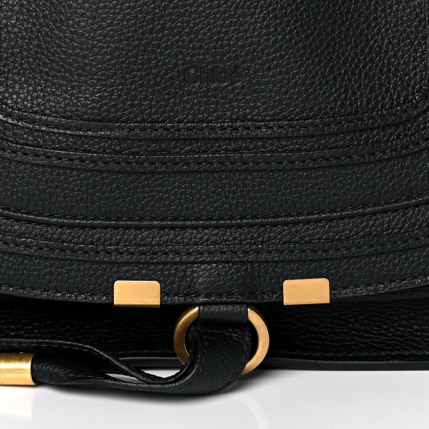 Calfskin Medium Marcie Satchel Black