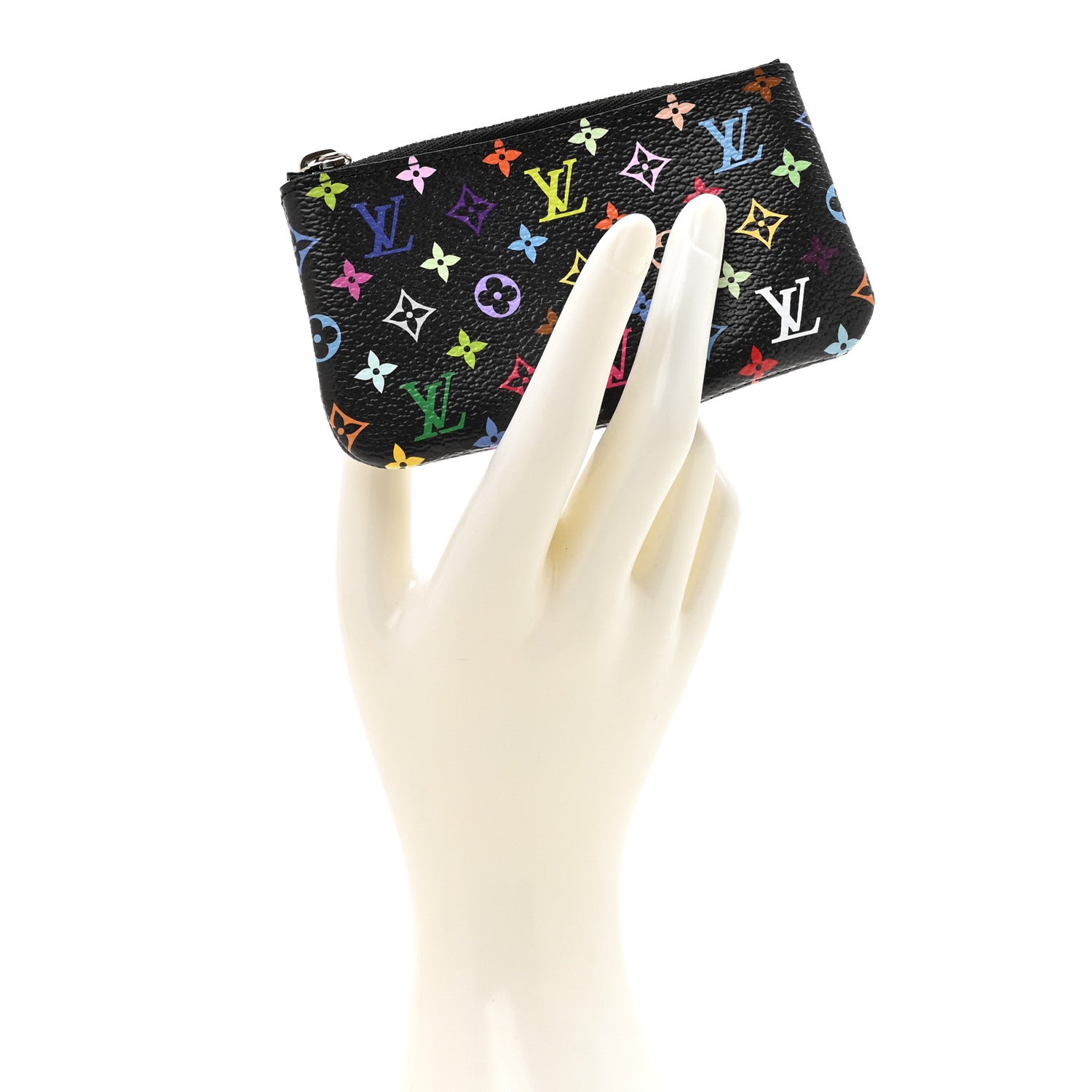 Louis Vuitton LV X TM Monogram Multicolor Key Pouch Black 2 of 7
