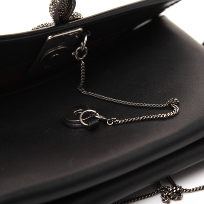 Valentino Garavani Calfskin Crystal Encrusted Snake Maison Small Crossbody Black 16 of 22