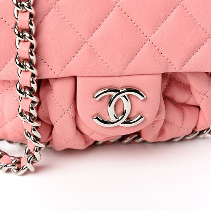 Chanel Washed Lambskin Quilted Mini Chain Around Messenger Pink 9 of 9