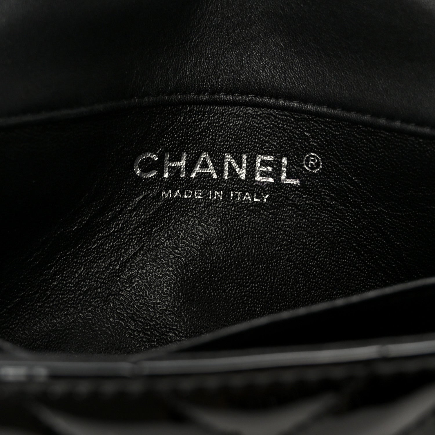 Chanel Patent Calfskin Chevron Quilted Extra Mini Flap Black 6 of 12