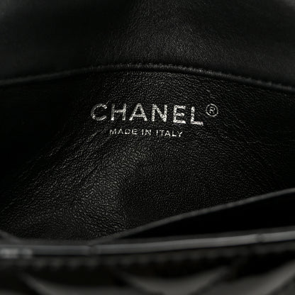 Chanel Patent Calfskin Chevron Quilted Extra Mini Flap Black 6 of 12