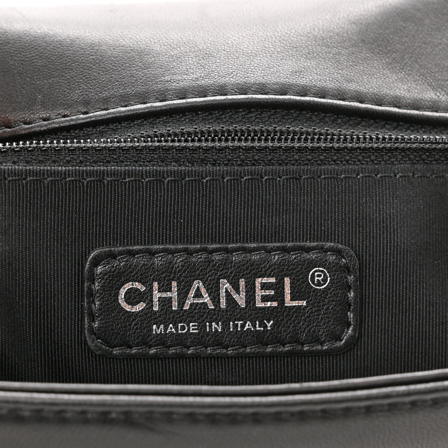 Chanel Lambskin Quilted Large Boy Flap Blue Black 6 of 12