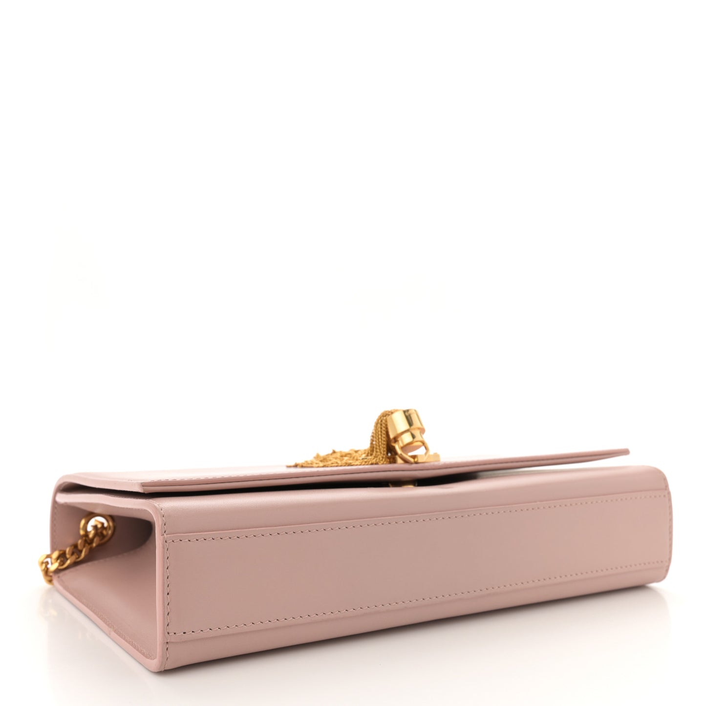 Smooth Calfskin Medium Classic Monogram Kate Tassel Satchel Pink