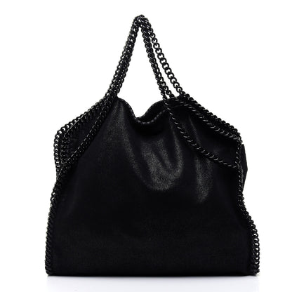 Stella McCartney Shaggy Deer Falabella Fold Over Tote Black 1 of 12