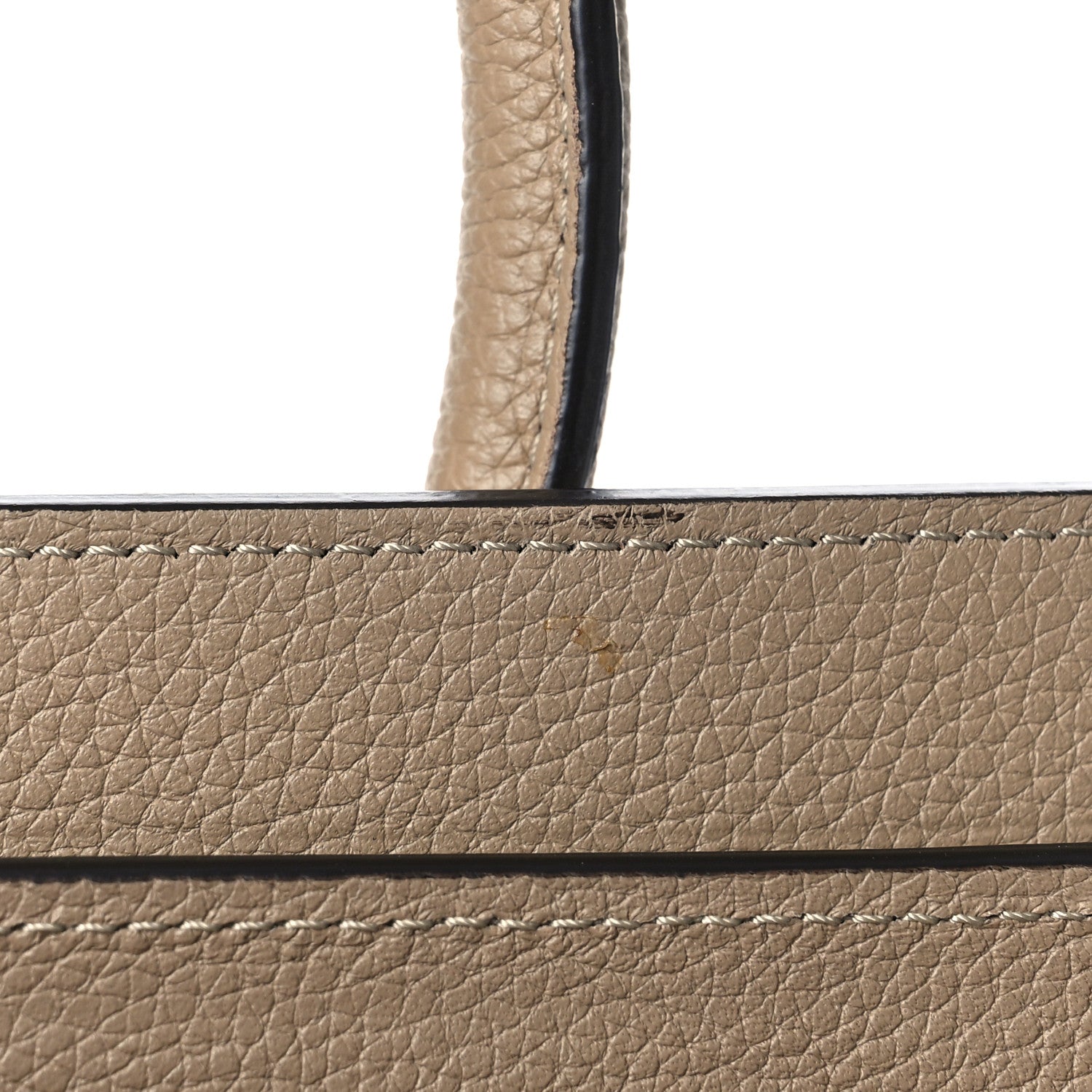 Celine Drummed Calfskin Micro Luggage Dune 10 of 10