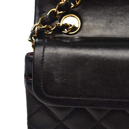 Chanel Lambskin Quilted Small Double Flap Black 10 of 15