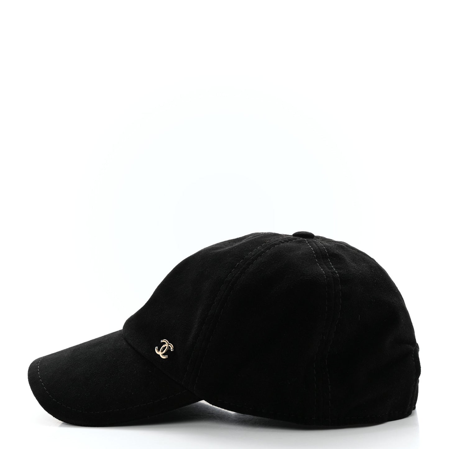 Suede Goatskin CC Cap Hat Black