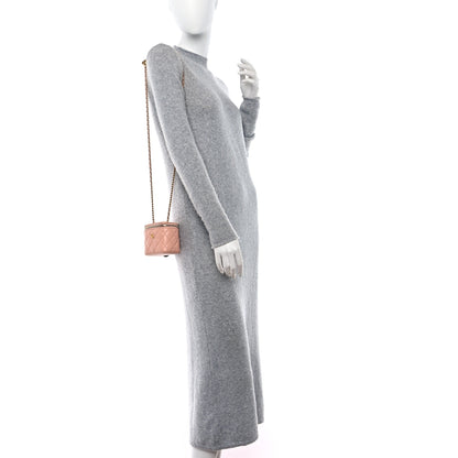 Chanel Lambskin Quilted Pearl Crush Mini Vanity Case With Chain Beige 2 of 9