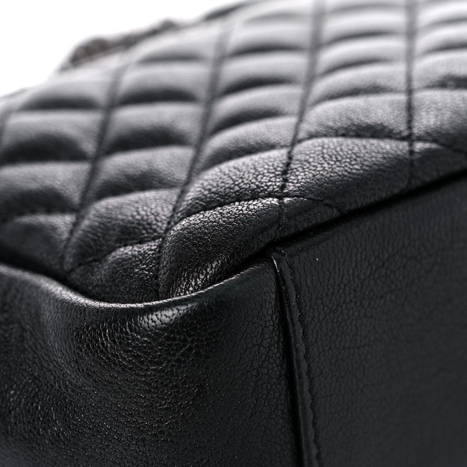 Saint Laurent Sheepskin Tri-Quilt Monogram Medium College Bag Black 9 of 16