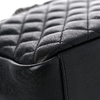 Saint Laurent Sheepskin Tri-Quilt Monogram Medium College Bag Black 9 of 16