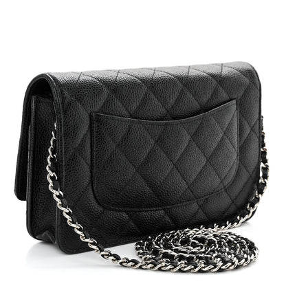 Chanel Caviar Quilted Wallet On Chain WOC Black 3 of 12