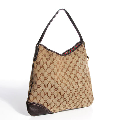 Gucci Monogram Medium New Britt Hobo Dark Brown 3 of 7