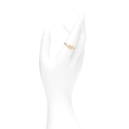 Tiffany 18K Yellow Gold Diamond T Wire Ring 56 7.75 2 of 5