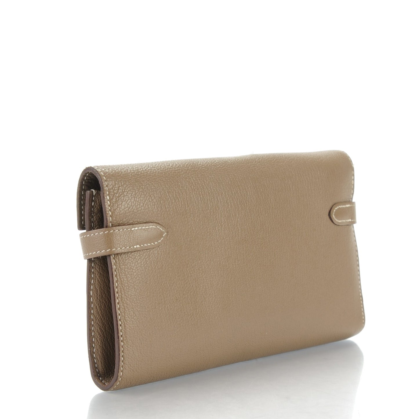 Chevre Mysore Kelly Longue Wallet Etoupe