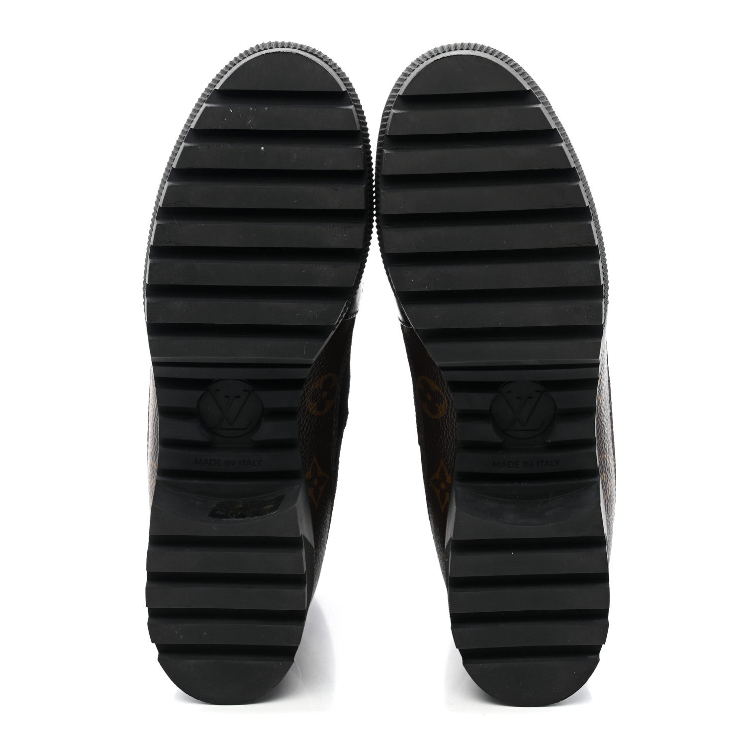 Louis Vuitton Suede Calfskin Monogram Laureate Platform Desert Boots 41 Black 6 of 10